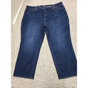 NYDJ Bailey Relaxed Ankle Plus Jeans Size 24W Stretch Denim 46x28 Measured